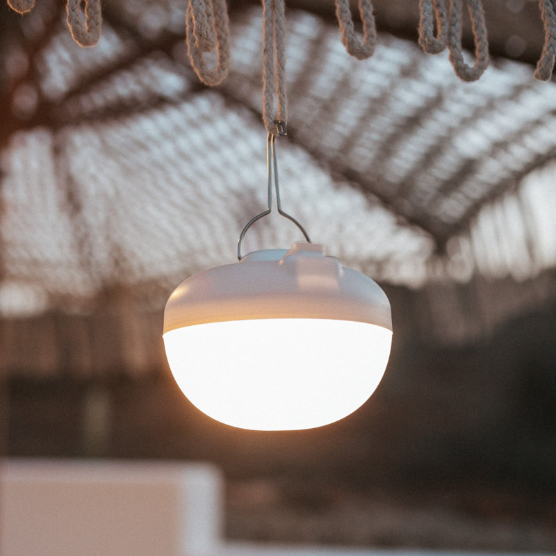 4" Battery Powered Integrated LED Outdoor Lantern Electric Candle