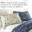Southshore Fine Linens Blooming Blossoms King/California King Oversized Floral Microfiber Duvet Cover Set with Matching Shams, 3-Piece, Blooming Blossoms Blue-1331452086