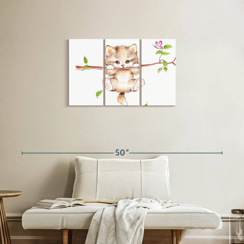 Brampt Spring Branch Cat, 20" H x 33" W