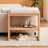 Solid Wood Shoe Bench, Beech Wood Storage Rack Organizer With High Rebound Sponge Cushion-905659687