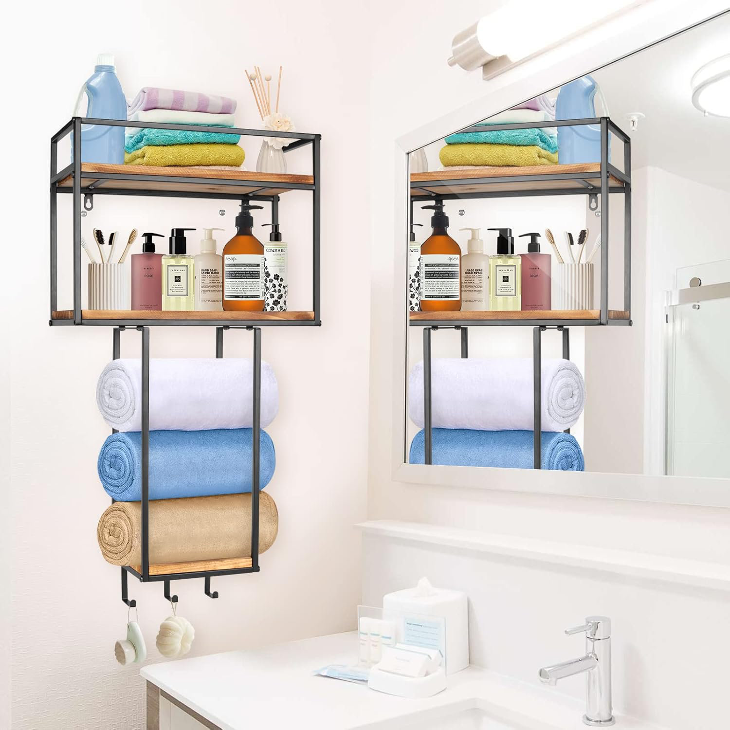 Small Bathroom Storage Towel Holder For Small Spaces Storage Ideas