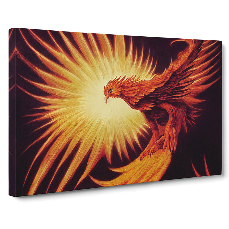 Terrific Phoenix Bird - Wrapped Canvas, 40cm H x 60cm W x 3cm D