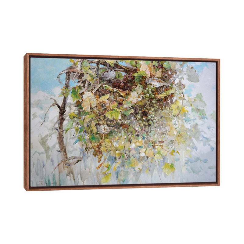 Sparrows In Grape by Igor Zhuk - Painting on Canvas