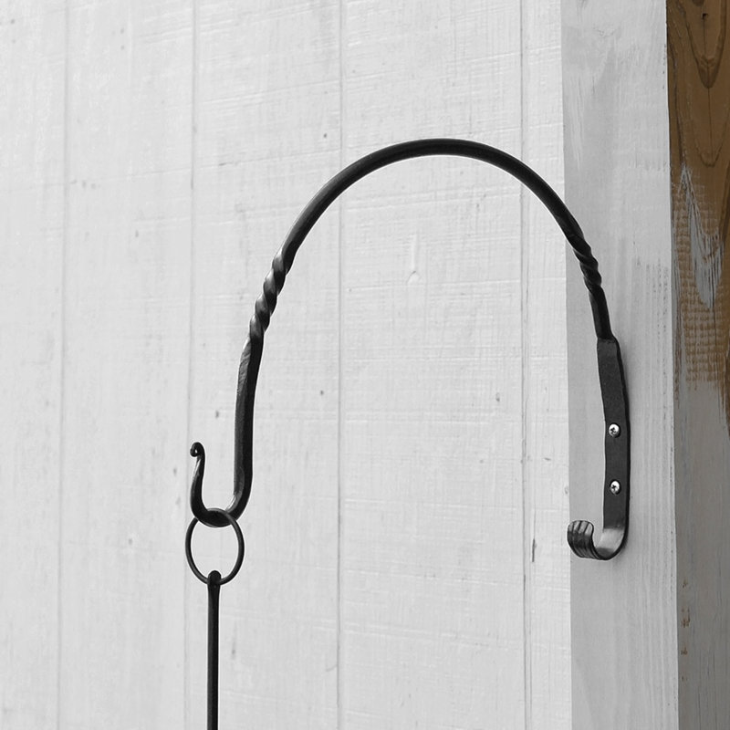 Metal Weather Resistant Bracket Plant Stand, 12.75" H x 18" W x 0.75" D