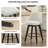 25" Swivel Bar Stools Set Of 2-Modern Counter Height Stools With Linen Upholstery&Button Tufted Back, Solid Wood Frame Barstools For Kitchen Island, Breakfast Bar Or Home Pub, Easy Assembly-1555948187