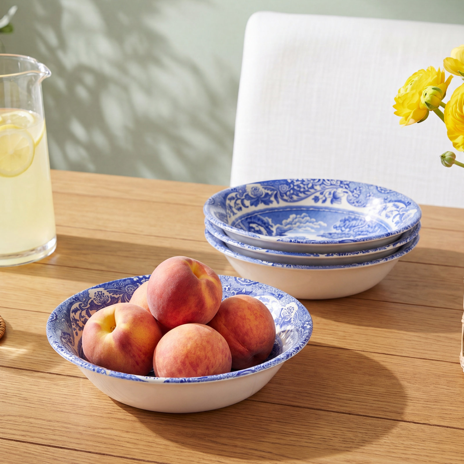 Blue Italian Earthenware Cereal Bowl
