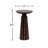 Modern Black & Walnut Wood Accent Table