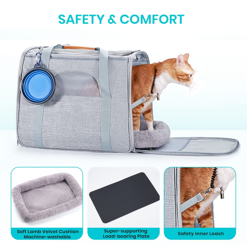 Pet Carrier, Light Grey