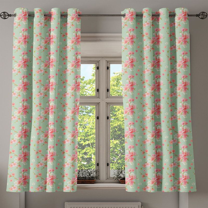 Sateen Blackout Curtain Pair, 50" W x 54" L