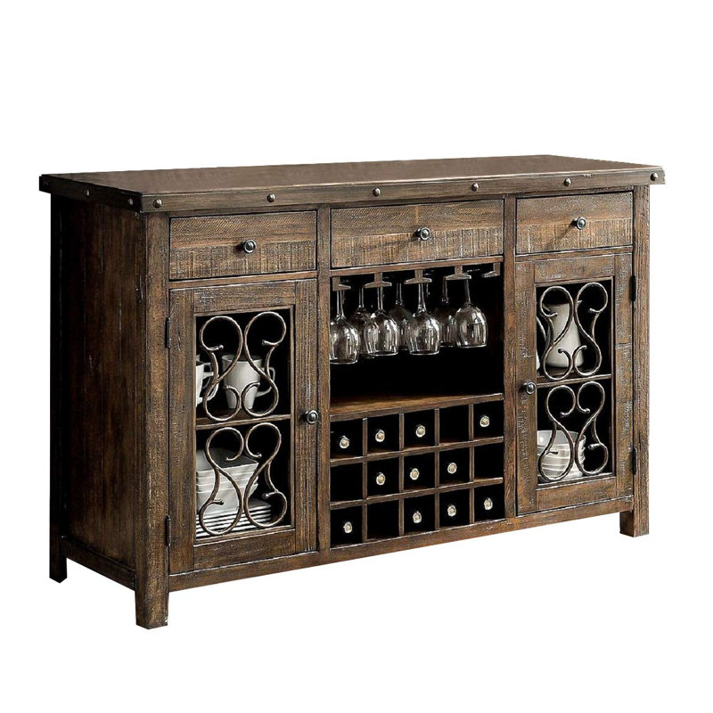 Tiroir de rangement rustique en bois de noyer massif 1 pièce Rustic