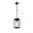 Cran Mickle 6 Inch Outdoor Pendant in Black