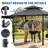 Grill Gazebo, Double Tired Outdoor Patio Canopy Tent with Side Awning Shelves,4 LED Lights,10 Hooks & Bottle Opener,Heavy Duty Steel Frame Grilling Canopy-125895836