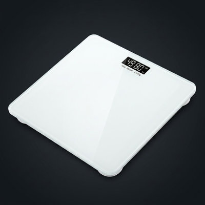 Square Digital Bathroom Scale - White
