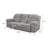 2-piece Chenille Upholstered Reclining Sofa Set Grey