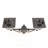 Glenolden Powder Coated Finish Solar Powered Integrated LED Aluminium Pathway Light