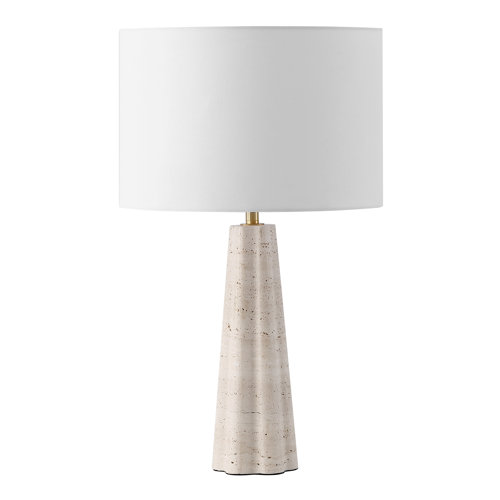 SafaviehCouture Naveen Travertine Table Lamp | Perigold