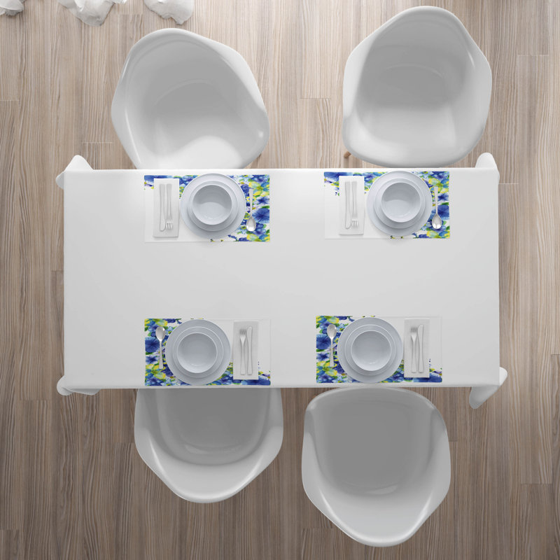 Polyester Floral Rectangle Placemat