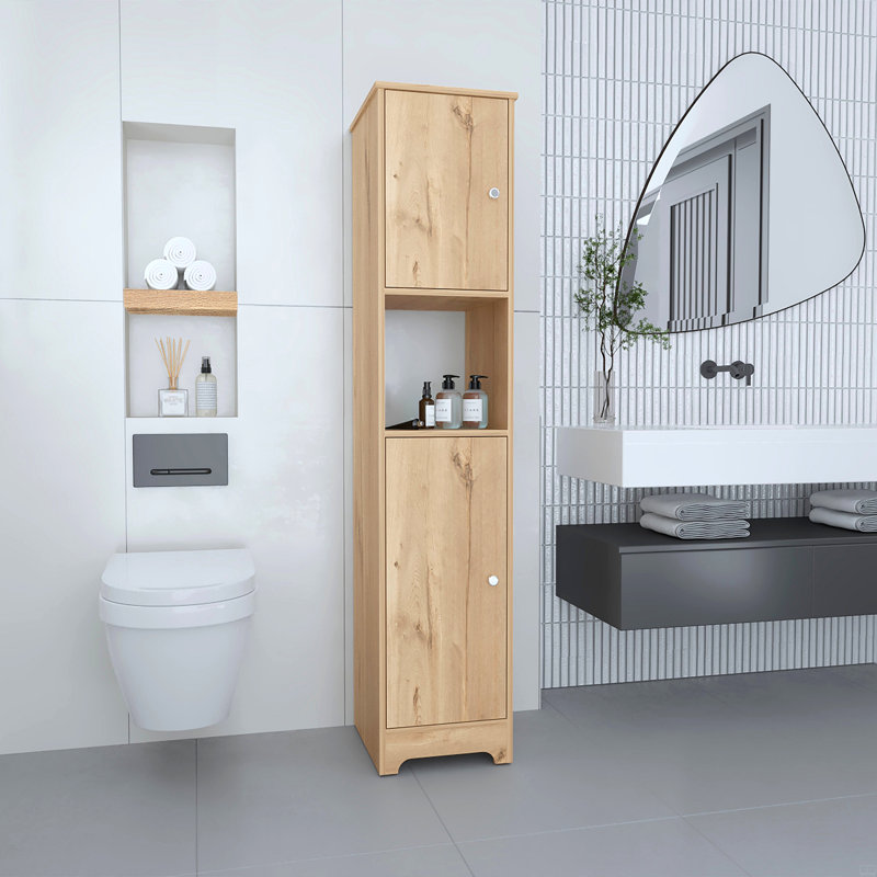 1-Shelf Linen Cabinet, Brown