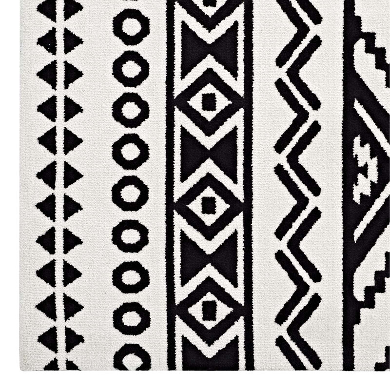 Modway Haku Geometric Moroccan Tribal Area Rug, Rectangle 8' x 10'