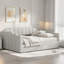 Lit de jour moderne rembourré avec plateau de rangement en dessous et motif à rayures verticales-2054250109-2054250107