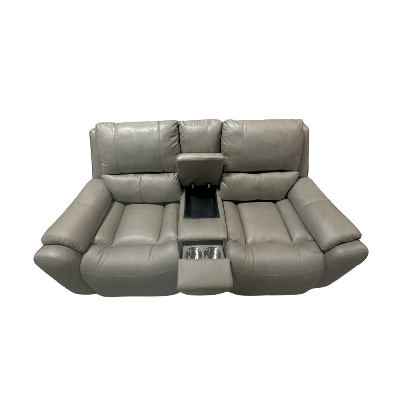 Winchester Dual Power Console Loveseat W/hidden Cupholders, Wireless Charging Tray & Next Level