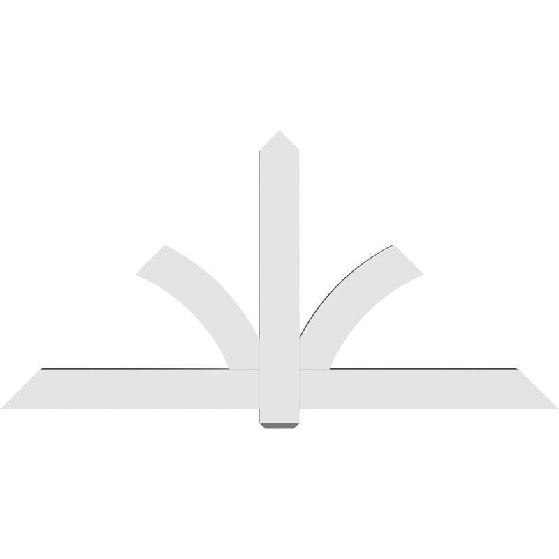 Support pour pignon en PVC Redmond, H 42 po x l 84 po (pas: 12/12), P 4 po x F 6 po