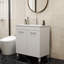 Ensemble de meuble-lavabo spacieux en céramique