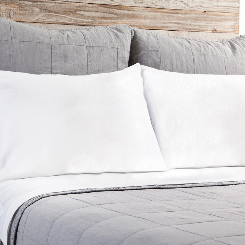 Antwerp Sky Blue King-Sized Cotton Quilted Coverlet