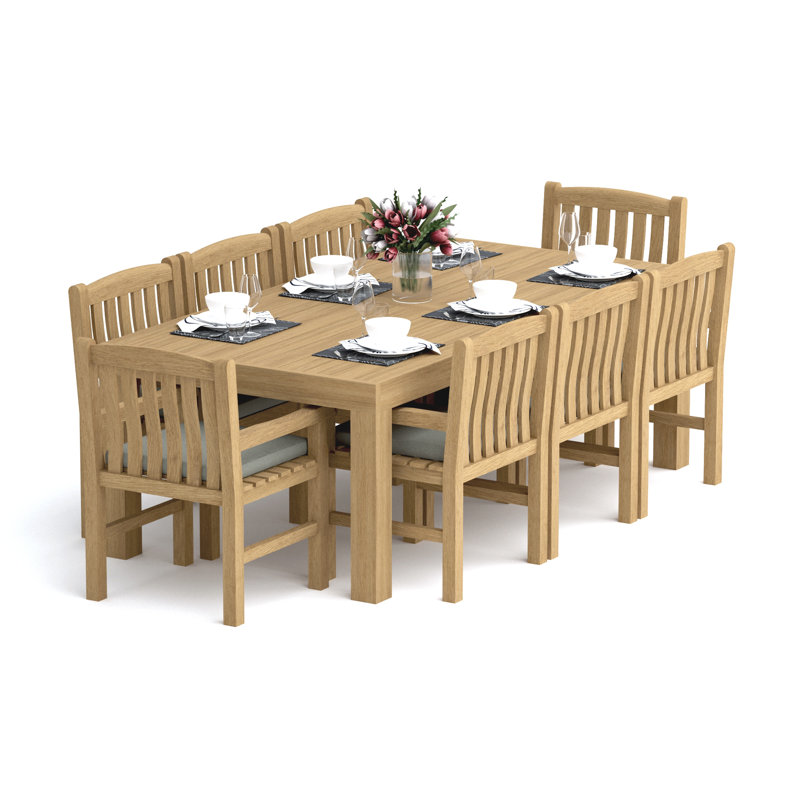 Ensemble repas extérieur pour 8 personnes Devon