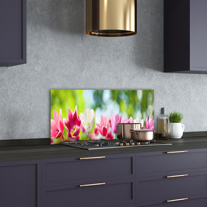 50cm W x 100cm L Glass Peel and Stick Panel