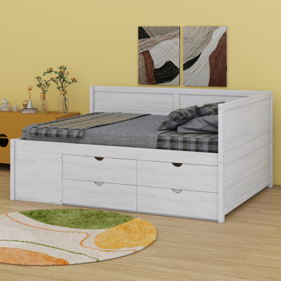 Kaella Daybed With Drawers And Shelves