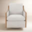 Fauteuil demi-tonneau pivotant surdimensionné Grayton-104838897