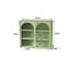 Armoire murale moderne à deux portes avec rangement à trois niveaux-1742425426