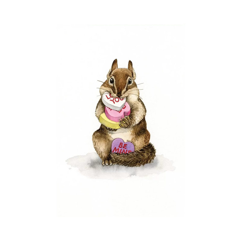 Chipmunk Love by Tracy Lizotte - Wrapped Canvas Gallery-Wrapped Canvas Giclée, 152.5 cm H x 101.5 cm W