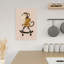 Cute Monkey Skater Playful Contemporary Monkey Wall Art Print 1 Piece Wrapped Canvas Wall Art-892735225