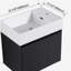 Armoire de salle de bain 24 po avec lavabo, portes et fixation flottante pour petite salle de bain-120102142-120102139