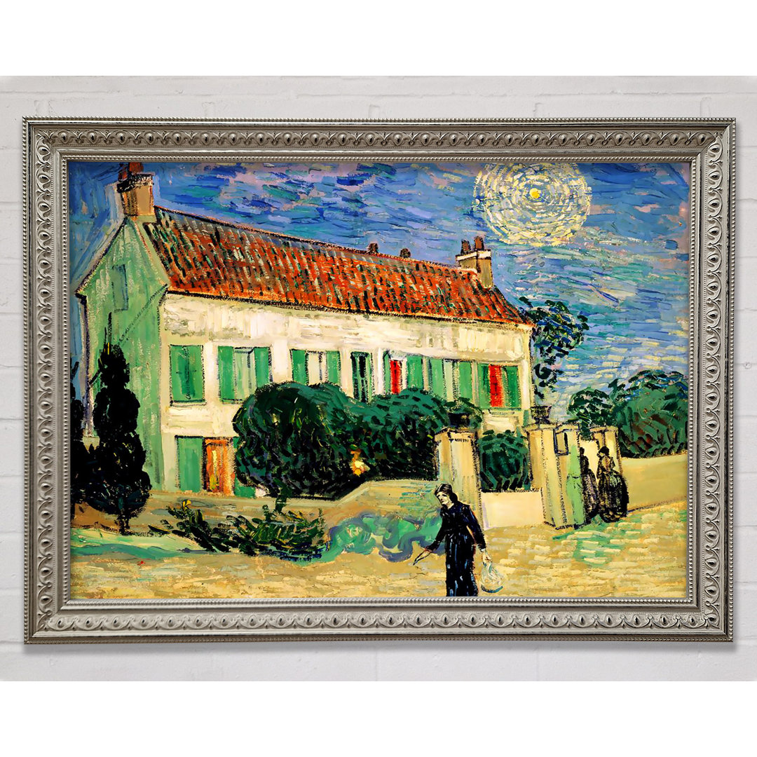 Silbernes Haus bei Nacht von Vincent Van Gogh - Einzelner Bilderrahmen Kunstdrucke