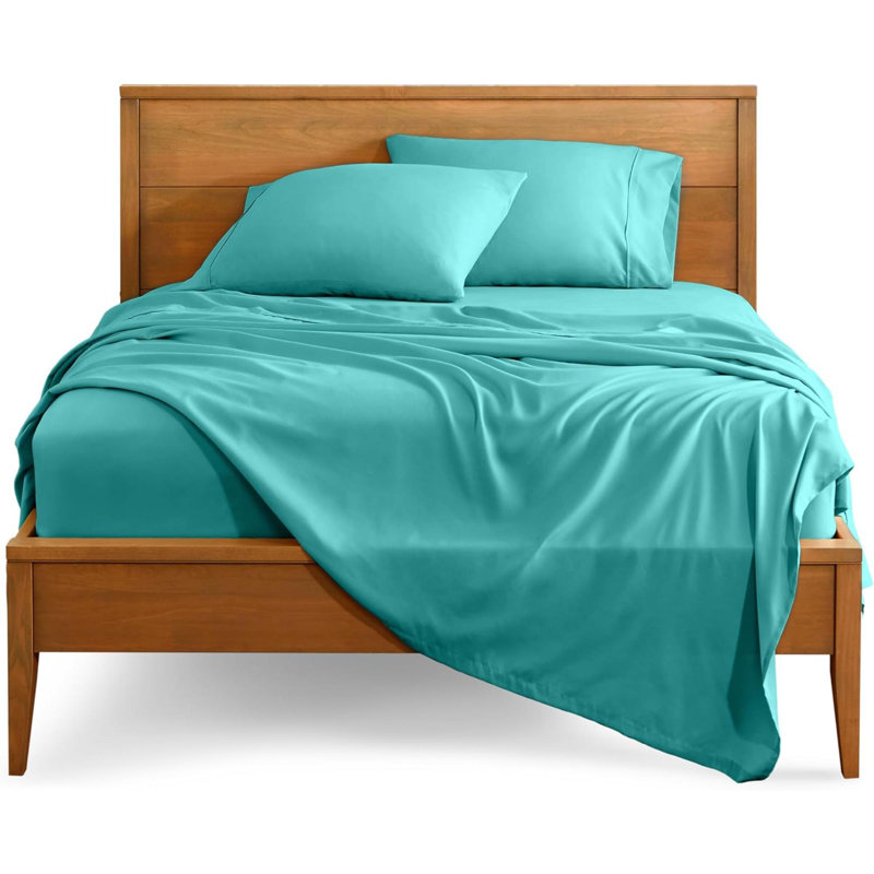 Ensemble de draps pour grand lit - Draps de luxe en microfibre 1800 doux - Double brossé - Poches profondes - Facile à installer - Ensemble de 4 pièces - Draps et taies d'oreiller