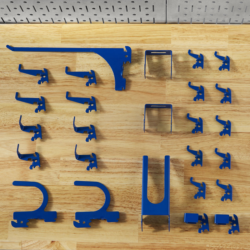 Panneau perforé de luxe avec panneau perforé 26 pièces, Bleu