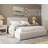 Upholstered Bed Frame with Tall Padded Headboard-2040136517