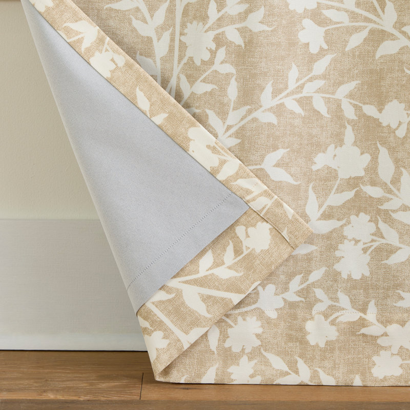 Martha Stewart Amelia Curtain Panel Pair Linen, 37" W x 84" L