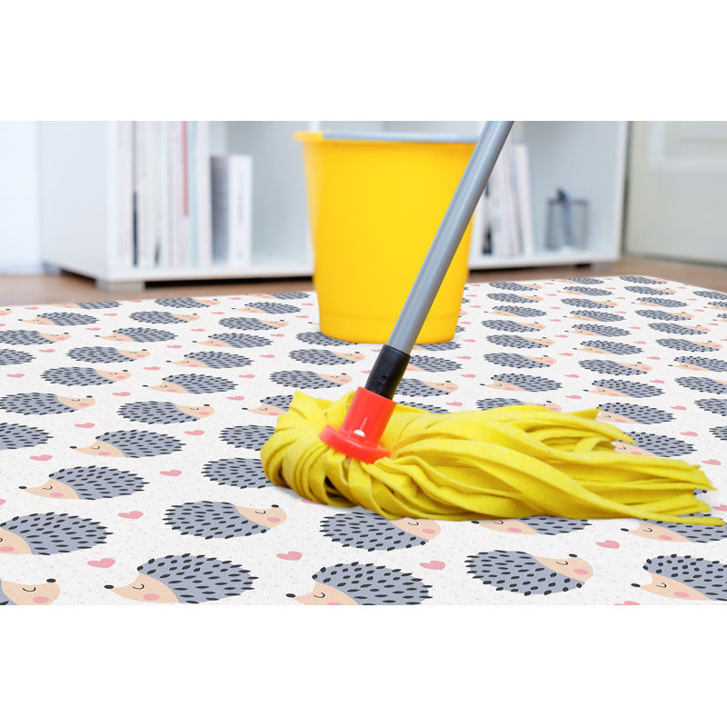 Ajeta Vinyl Machine Printed Area Rug, Rectangle 133 x 200cm