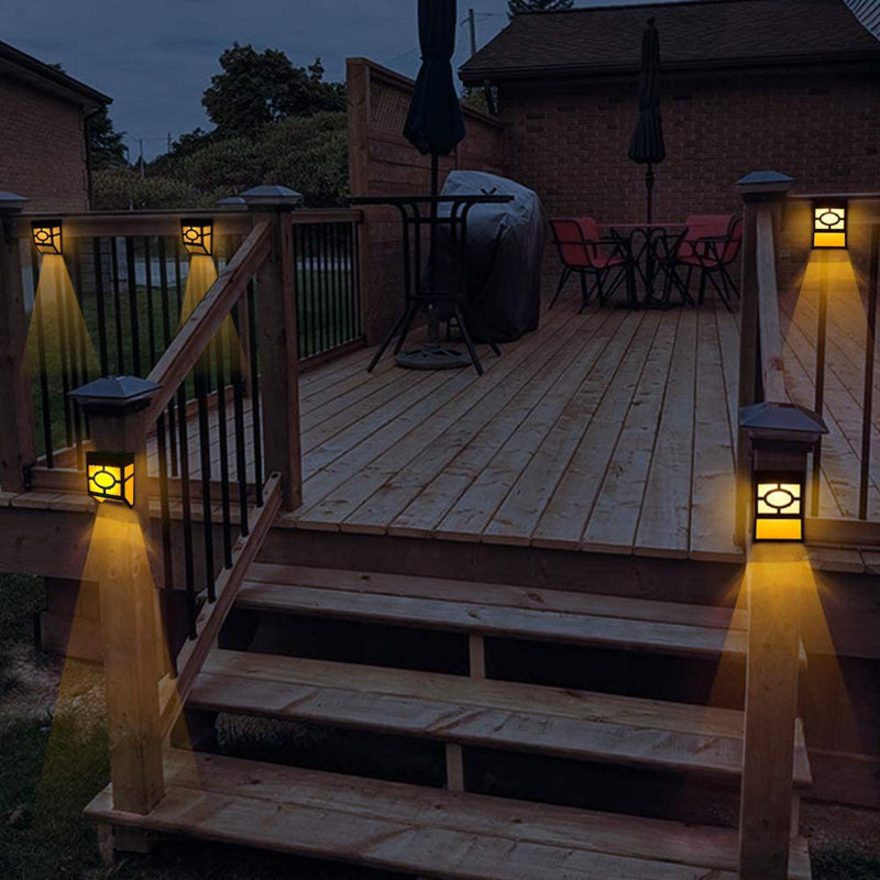 Low Voltage Solar Powered Integrated LED Deck Light Pack