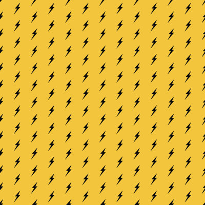 Yellow and Black Pattern 1 Piece Wrapped Canvas Wall Art