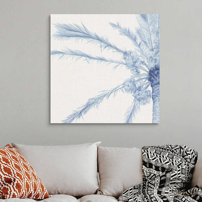 Art mural sur toile Chambray Palms I, Toile tendue, H 36 po x l 36 po x P 1,25 po