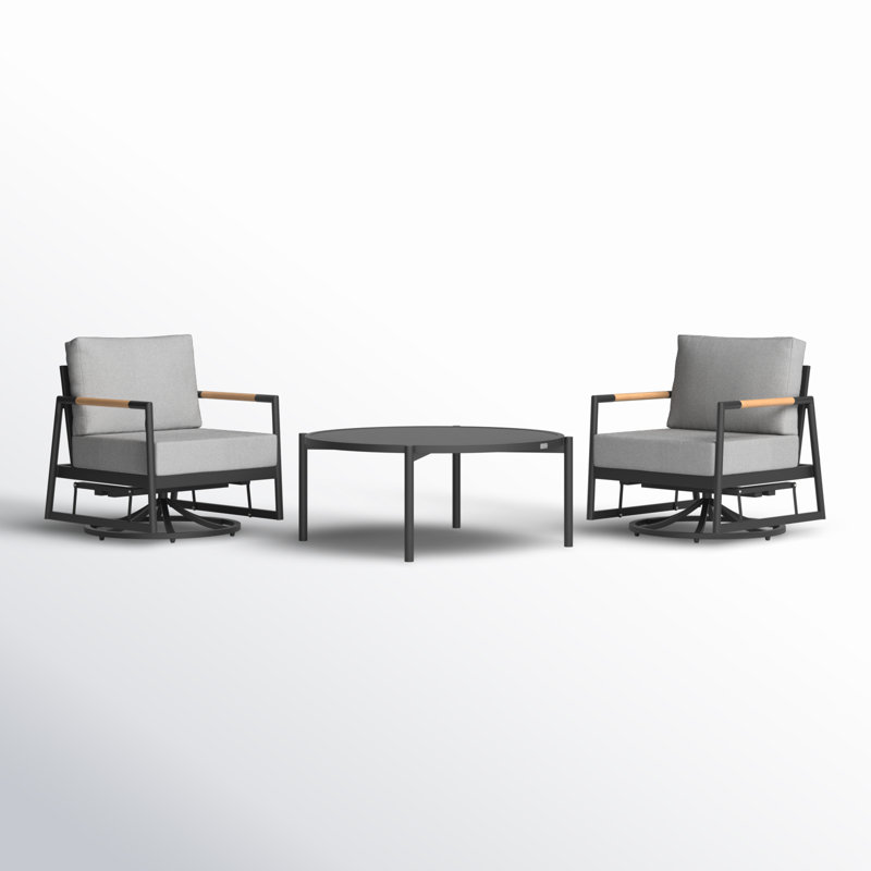 Ardys 2 - Person Patio Conversation Sets with Cushions