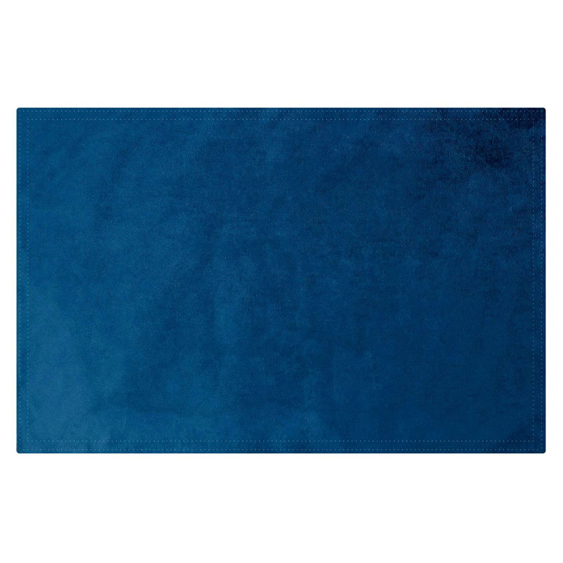 Napperon simple 18 po, Velours marine