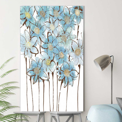 «Soft Forget Me Nots», reproduction de peinture acrylique sur toile