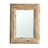 30” x 39” Antique Brown Wooden Accent Mirror, Decorative Rectangle Mirror, Horizontal or Vertical, for Living Room, Bedroom, Hallway, Office