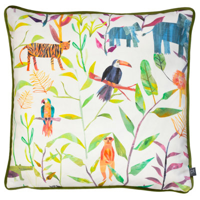 Floral Square Cushion Cover